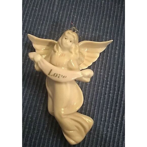 MARBELLA PORCELAIN ANGEL ORNAMENT LOVE RUSS PORCELAIN - Picture 1 of 2